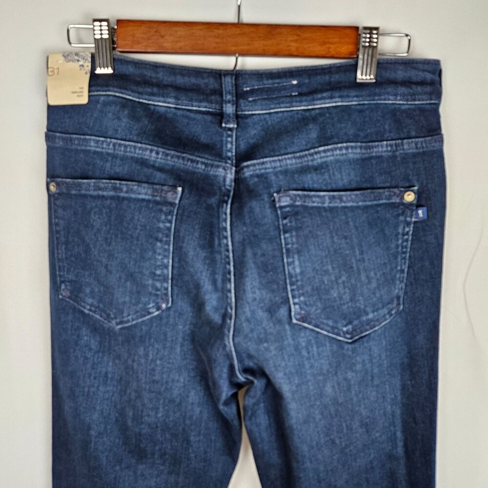 NEW Anthropologie's Pilcro Demilune Boot Jeans Size 31 Darker Wash Cowgirl - Picture 5 of 16